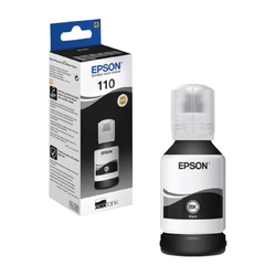 Ink Cart Epson 110 Black Ink for Eco Tank, 120 ml - C13T03P14A