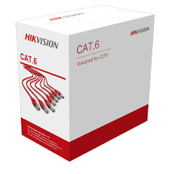 Hikvision CAT-6 Pure Copper Ethernet Cable - DS-1LN6U-W/CCA