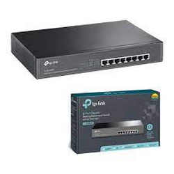 TP-Link 8-Port 10/100/1000Mbps Gigabit Desktop/Rackmount Switch with 8-Port PoE+ - TL-SG1008MP