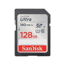 SanDisk Ultra SDXC 128GB UHS-I card 140MB/s Class 10