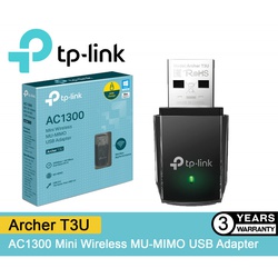 TP-Link AC1300 Mini Wireless MU-MIMO USB Adapter - TL-ARCHER T3U