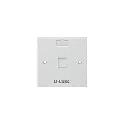 NFP-0WHI11 Single Faceplate withShutter & ID Plate - White