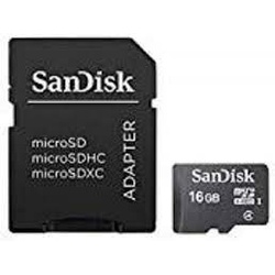 SanDisk microSDHC Card with Adapter 16GB - SDSDQM-016G-B35A