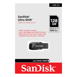 SanDisk Ultra Shift USB 3.0 Flash Drive 128GB - SDCZ410-128G-G46