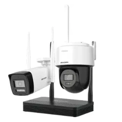 Hikvision 2MP H.265 One bullet + One PTDome WiFi NVS Kit - NKS422W03H