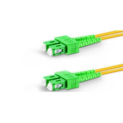 Fiber Patch Cord LSZH, SC APC to SC APC, SM, DX, 5M - LW-PC-SCA-SCA-DX-SM-5M