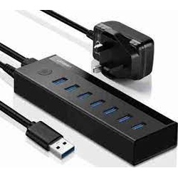 UGREEN 7-Port Powered USB 3.0 Hub US Power adaptor - CM481