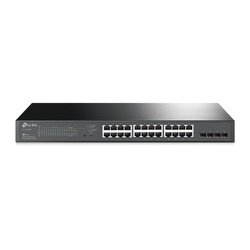 TP-Link 28-Port 10/100/1000Mbps JetStream Gigabit Smart Switch with 24-Port PoE+ - TL-SG2428P