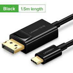 UGREEN USB-C Male to DisplayPort Male Cable 1.5m Black - MM139