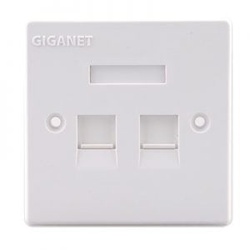 Giganet GN-C6-FP-02 2Port Faceplate