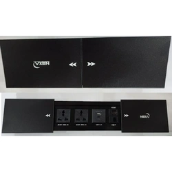 Nexa Multifunction Slide Cover Socket – Black