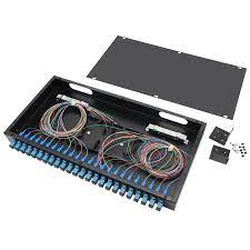 Optical Distribution  Frame J8C 2U loaded  with SC simplex adapters and pigtails