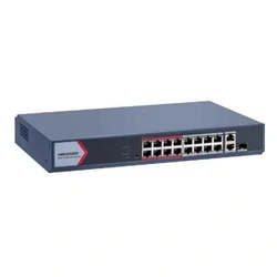 Hikvision 16 Port Gigabit Smart POE Switch - DS-3E1518P-EI/M