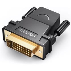 UGREEN DVI (24+1) Male to HDMI Female Adapter (Black) - 20124