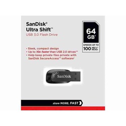 SanDisk Ultra Shift USB 3.0 Flash Drive 64GB - SDCZ410-064G-G46