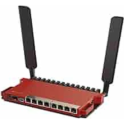 Mikrotik L009UiGS-2HaxD-IN wireless router Gigabit Ethernet Single-band (2.4 GHz) Red