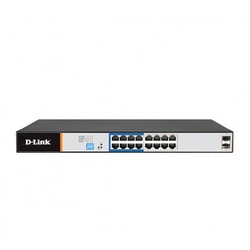 D-Link DGS-F1210-18PS-E 16-port Gigabit Long Range 250m PoE+ Smart Switch