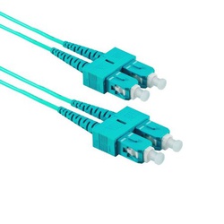 SC-SC APC Fiber Patch Cord Duplex MM OM3 10m