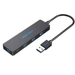 Vention 4 Ports USB3.0 Hub 0.15M Black – VEN CHKBB