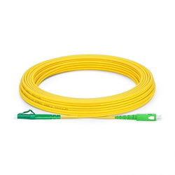 10m SC To SC APC Simplex OS2 Singlemode Fibre Optic Patch Cable