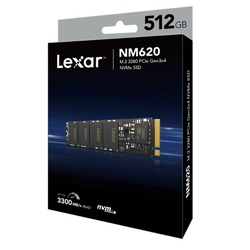 Lexar LNM620 Internal SSD M.2 PCIe Gen 3*4 NVMe 2280 – 512GB – LNM620X512G-RNNNG