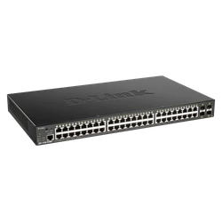 D-Link DGS-1250-52XMP 52-Port 48 x 10/100/1000BASE-T PoE ports 4 x 10G SFP+ ports