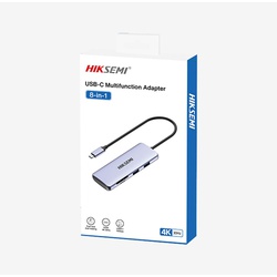 Hiksemi 8-In-1 Type-C Multifunctional HUB - HS-HUB-DS8