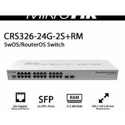 MikroTik (CRS326-24G-2S+RM) 24 Gigabit Port Switch