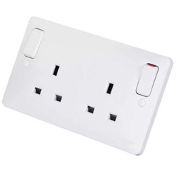 Scanford 13A 2 Gang Socket