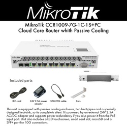 MikroTik CCR1009-7G-1C-1S PC Cloud Core Router with Passive Cooling