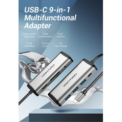 Vention USB-C Multi-Functional 9 in 1 Docking Station – VEN THAHB