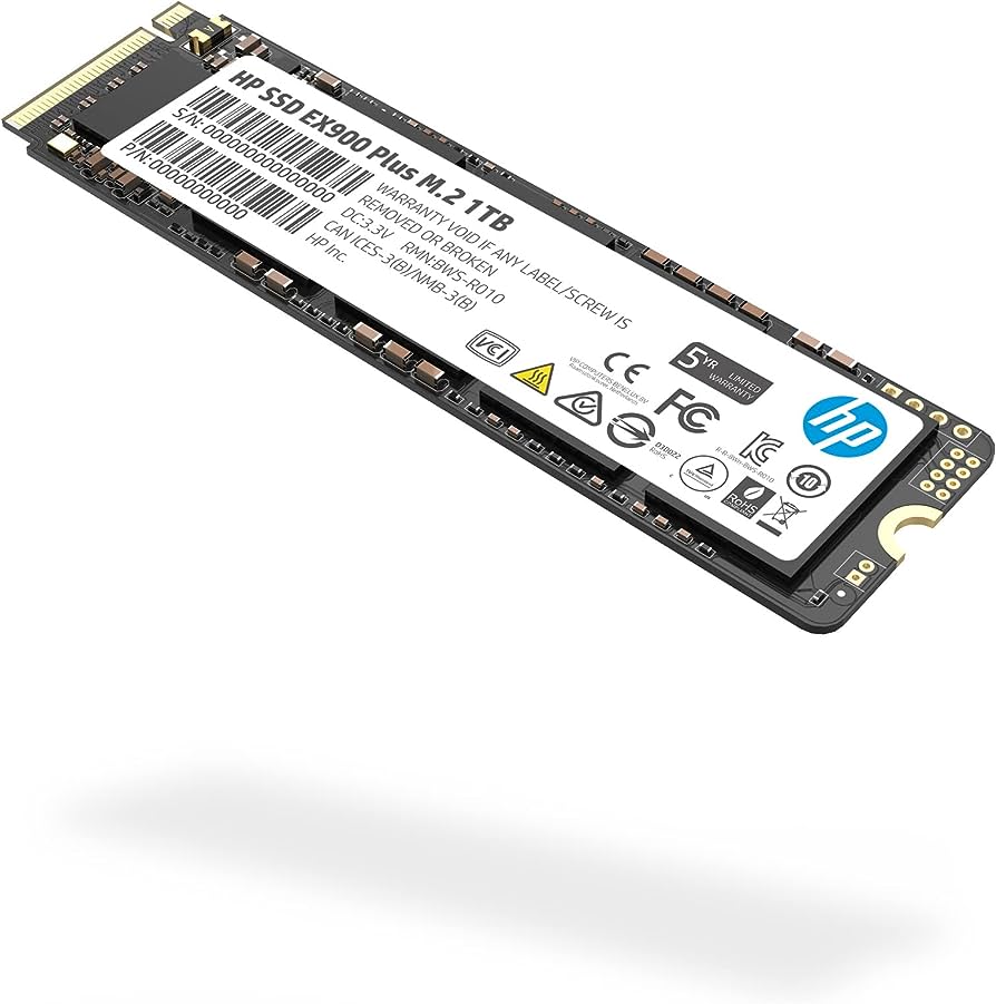 HP EX900 Plus INTERNAL SSD M.2 PCIe Gen 3*4 NVMe 2280 - 1TB
